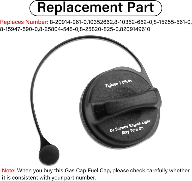 NIULPFZTK Gas Cap Replacement 8209149610 for for Isuzu 2004-2009 2012-2019 NPR NPR-HD - Image 3